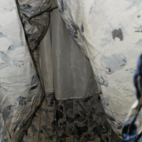 NWT Abaadlw Blue & White Flouncy Floral Skirt (XXL) - Picture 6 of 7